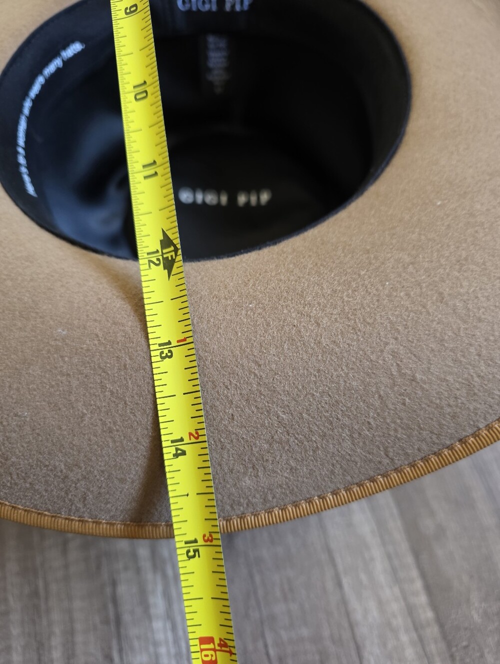 GIGI PIP WESTERN WOOL HAT Classic Brown Wool Felt Fedora coastal Cowgirl Rodeo - Picture 13 of 16